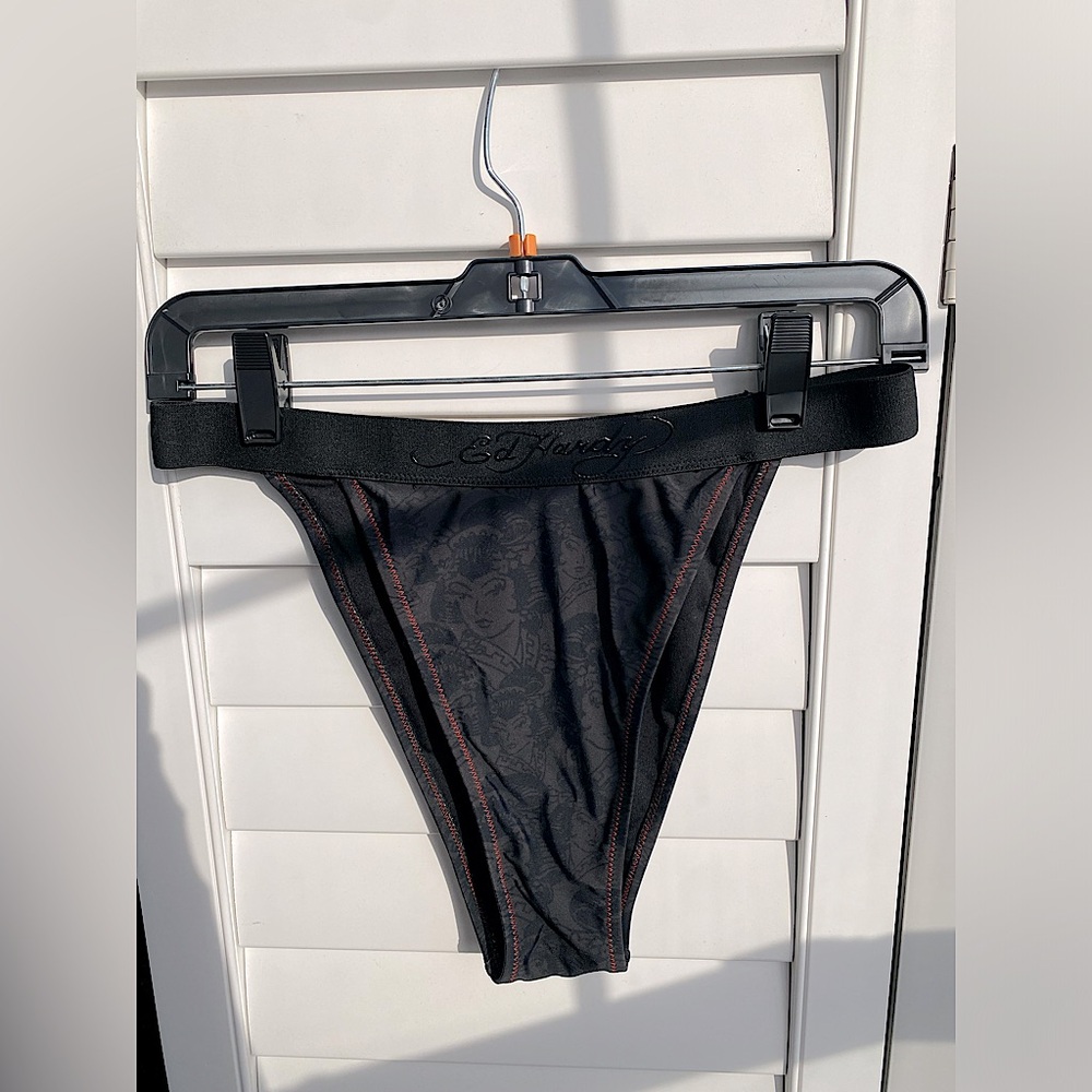 Ed Hardy high cut bikini bottom